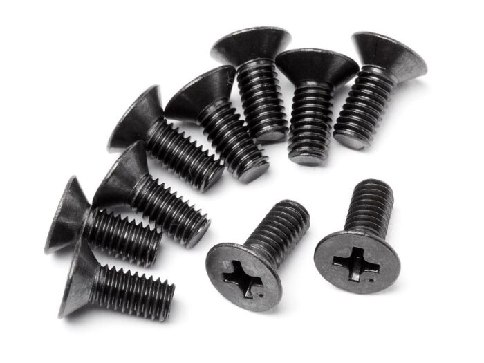 HPI Z622 - FLAT HEAD SCREW M4x10mm (10pcs)